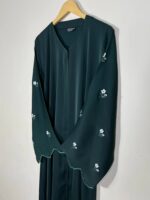 Hooria Abaya - Bottle Green - Image 2